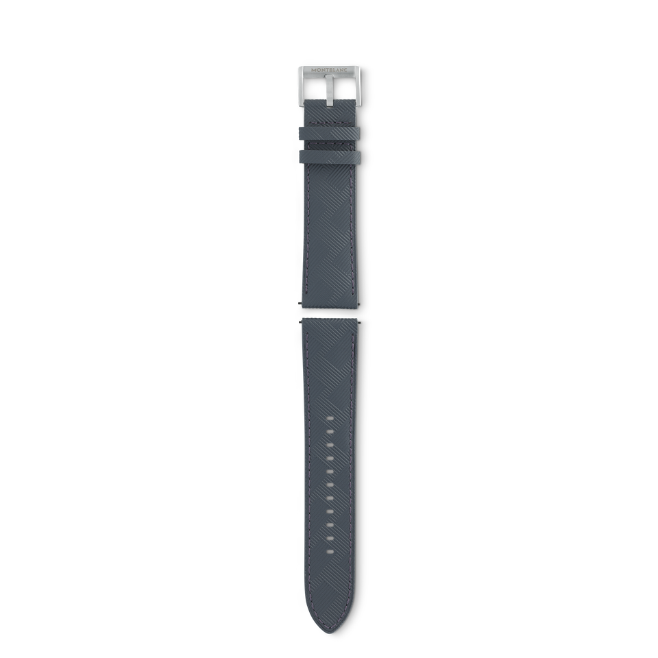 Grey Montblanc Extreme 3.0 calf strap with pin buckle - 1