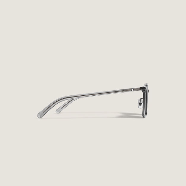 Gafas de sol ovaladas con montura de acetato gris - 2