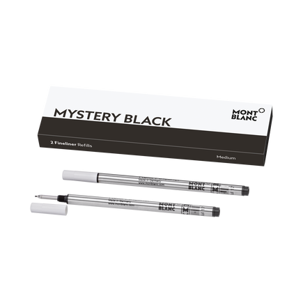 2 Fineliner Refills, Mystery Black - Medium