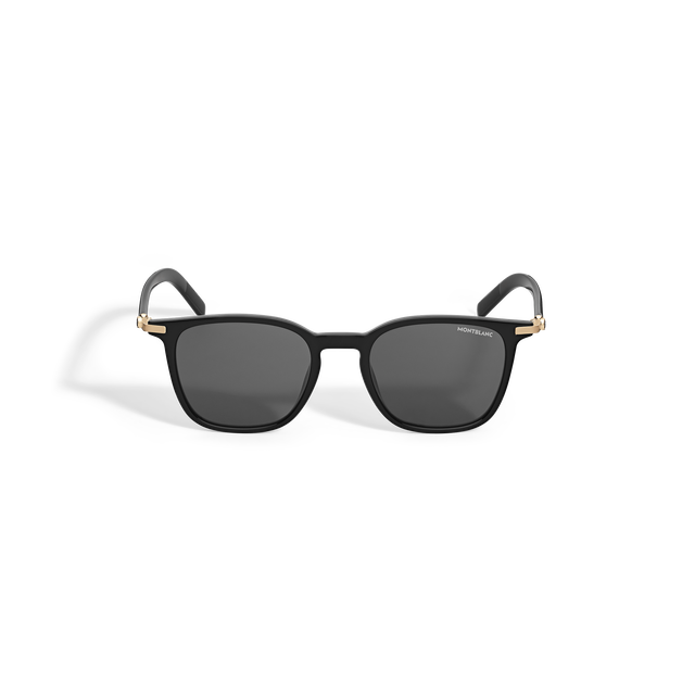 Squared Sunglasses with Black Acetate Frame - 1