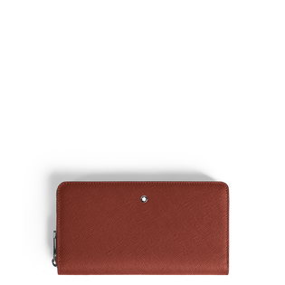 Wallet 12cc with zip in Sartorial Leather