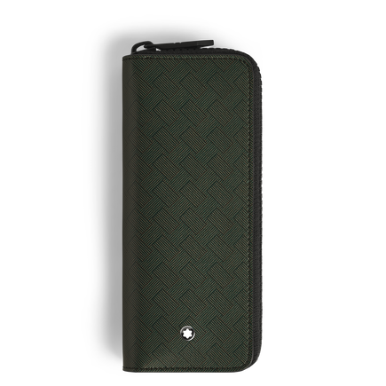 Estuche para 2 Artículos de Escritura con Cremallera de Piel Extreme