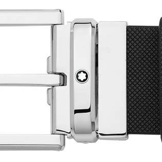 Rectangular 35&nbsp;mm Belt in Textured Leather