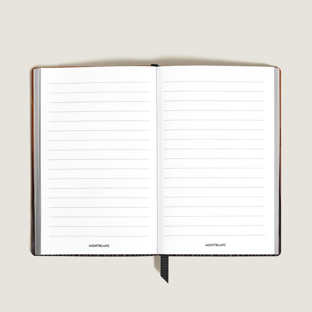 Small Notebook in Corteccia Sfumato Leather, Lined Pages - 2