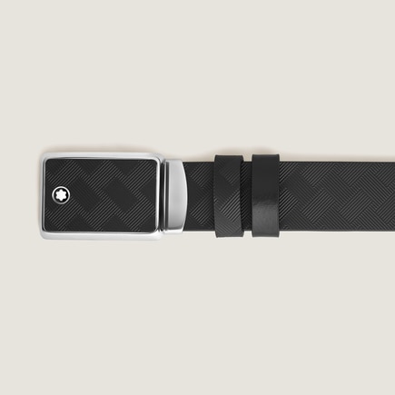 Marquetry Plate 35&nbsp;mm Reversible Belt in Extreme Leather