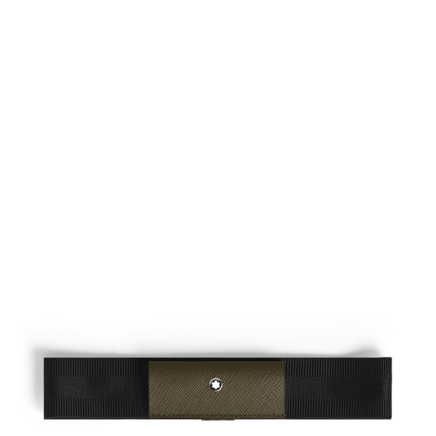 1-Pen Loop with Elastic Band in Sartorial Leather - 1