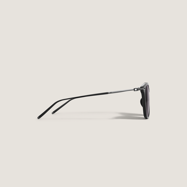 Rectangular Sunglasses with Black Acetate Frame - 2