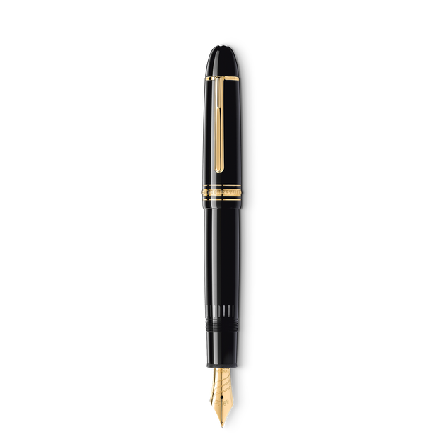 Meisterst&uuml;ck Gold-Coated 149 Calligraphy Fountain Pen Curved Nib - 1
