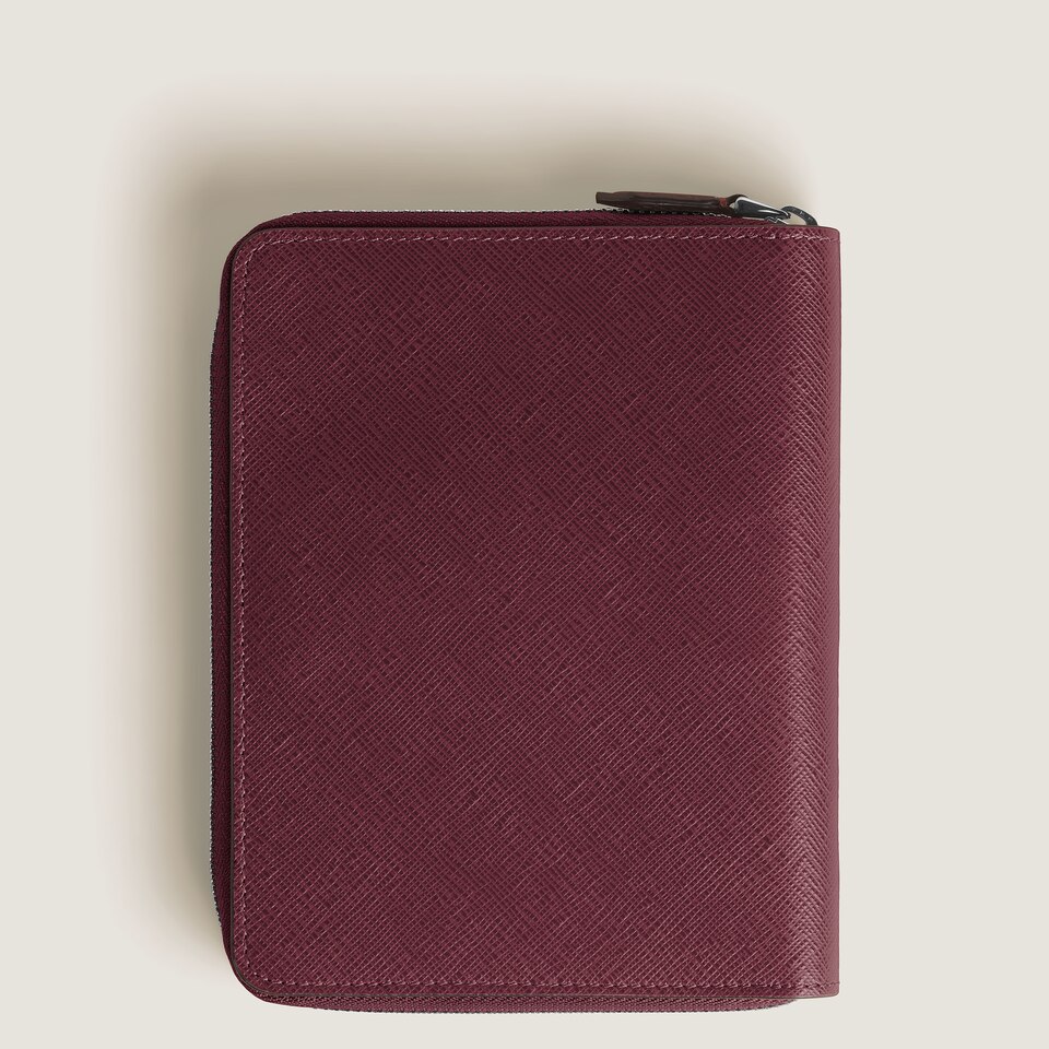 5-Pen Pouch with zip in Sartorial Leather - 3
