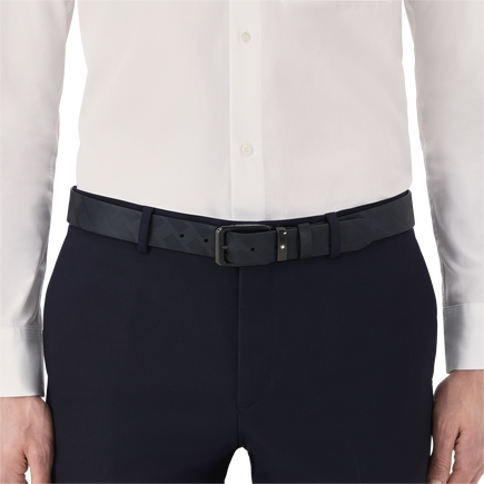 Rectangular 35 mm Reversible Belt in Extreme Leather
