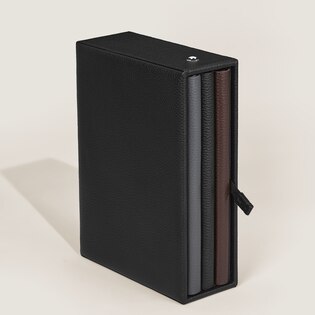 Frame for 3 Medium Notebooks in Grain Leather