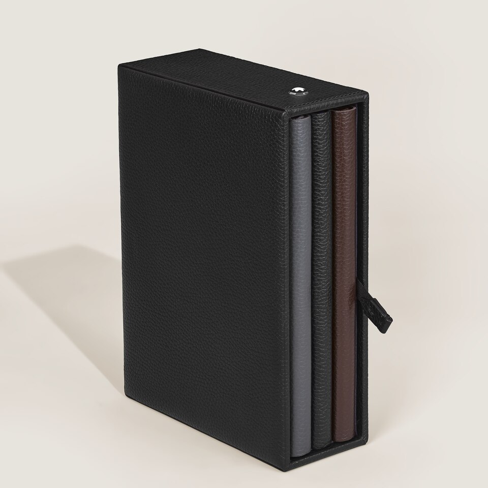 Frame for 3 Medium Notebooks in Grain Leather - 3