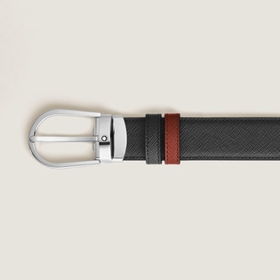 Horseshoe 30 mm Reversible Belt in Sartorial Leather