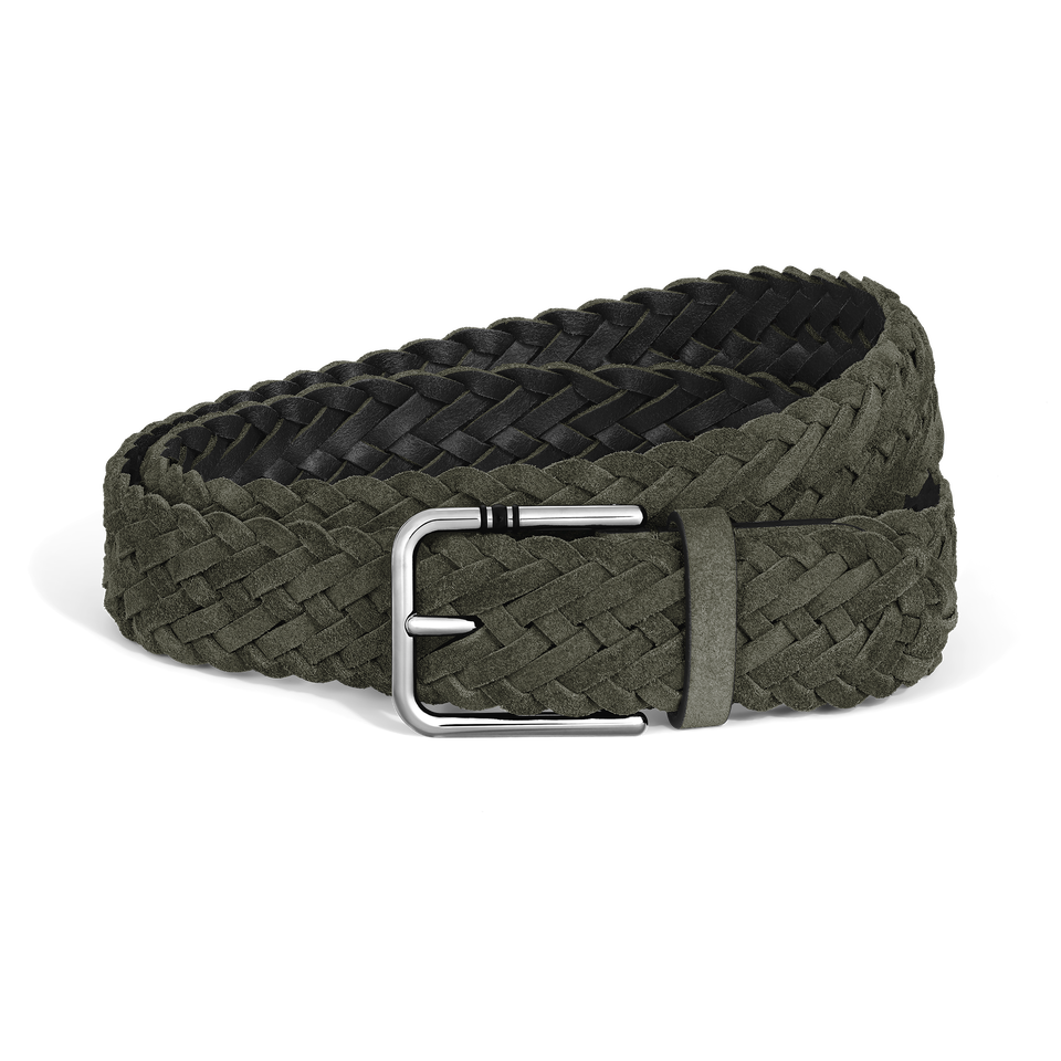 35 mm Belt in Suede with Square Meisterst&uuml;ck Buckle L - 1