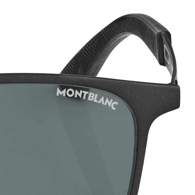 Lunettes de Soleil Carrées avec Monture en Métal Noir - 3