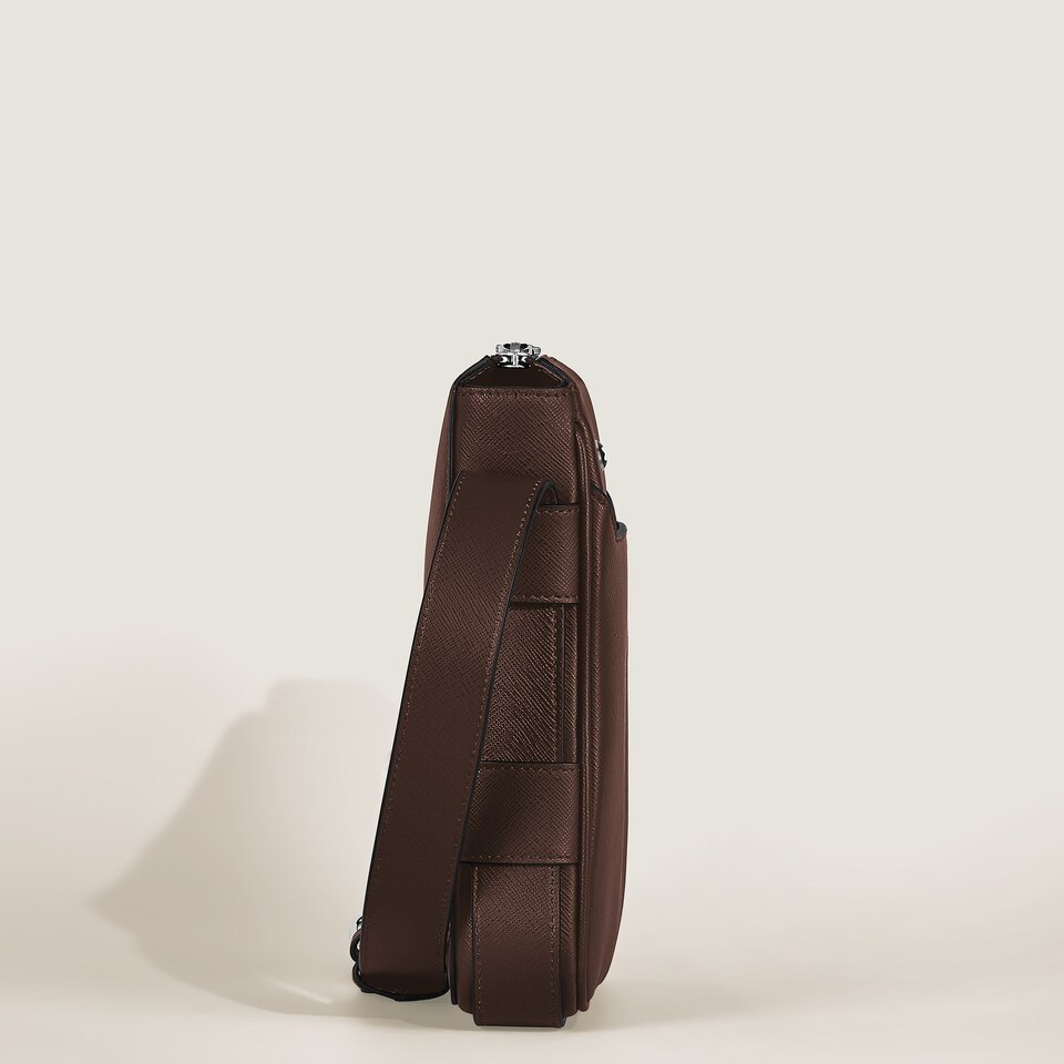 Vertical Belt Messenger Bag in Sartorial Leather - 5
