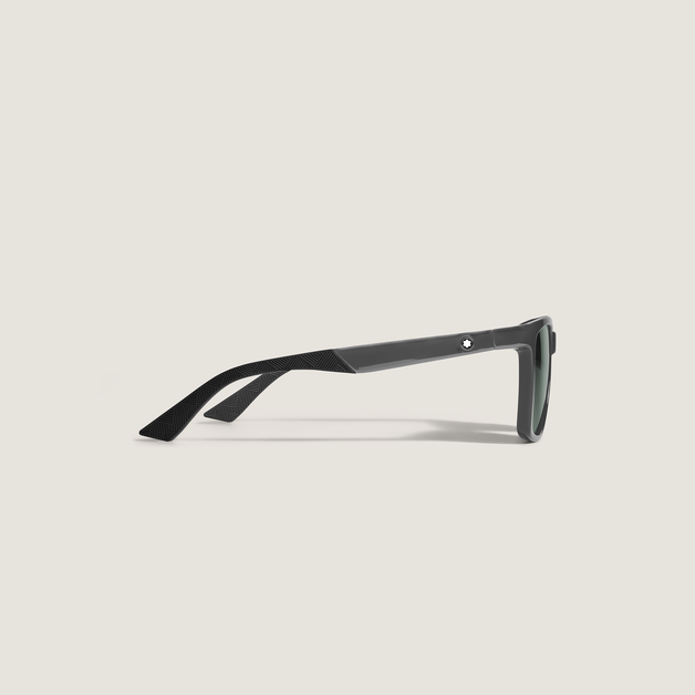 Squared Sunglasses with Grey Injected Frame - 2