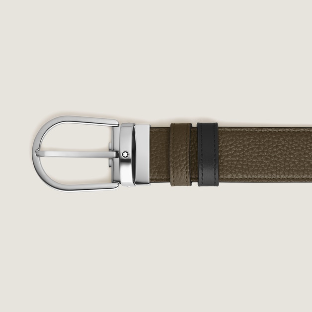 Horseshoe 35 mm Reversible Belt in Grain Leather - 3