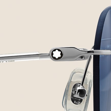 Round Sunglasses with Silver-Coloured Metal Frame