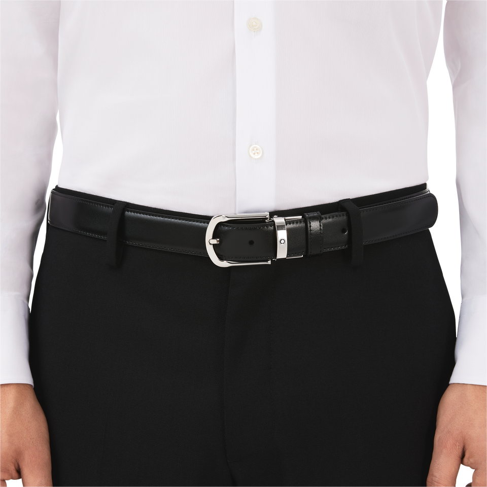 Horseshoe 30&nbsp;mm Reversible Belt in Leather - 2