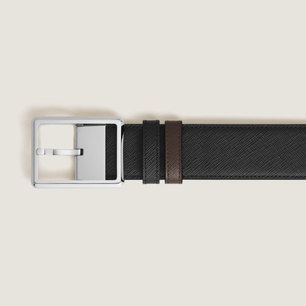 Rectangular 35&nbsp;mm Reversible Belt in Sartorial Leather