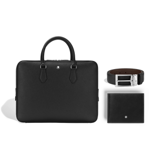 Set with Large Document Case, 10cc Wallet & Belt