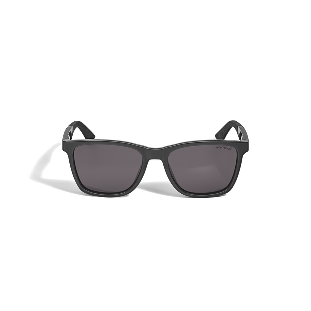 Squared Sunglasses with Black Injected Frame - 1
