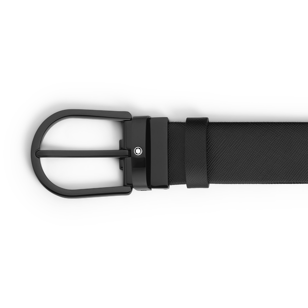 Cinturón de Piel Sartorial de 35 mm con Hebilla Horseshoe - 3