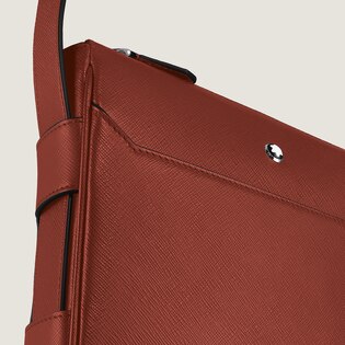 Vertical Belt Messenger Bag in Sartorial Leather