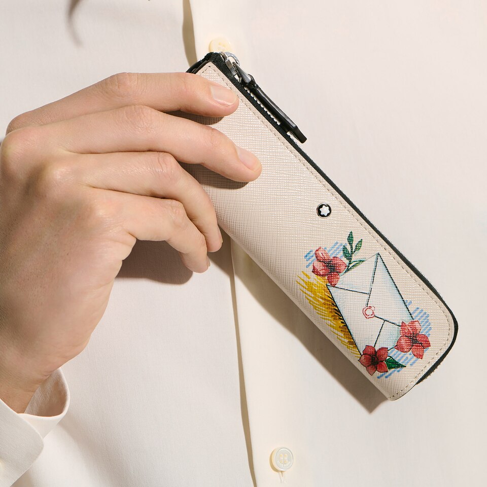1 Pen Pouch with zip in Sartorial Leather - 2