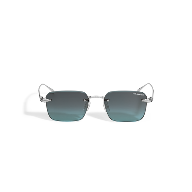 Squared Sunglasses with Silver-Coloured Metal Frame - 1