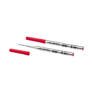 2 Ballpoint Refills, Modena Red - Medium