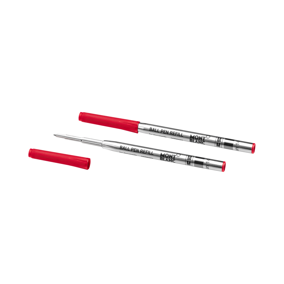 2 Ballpoint Refills, Modena Red - Medium - 2