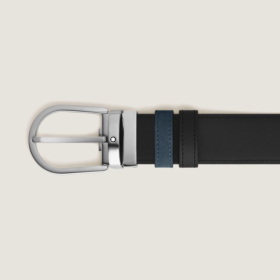 Horseshoe 35 mm Reversible Belt in Suede Leather  - 3