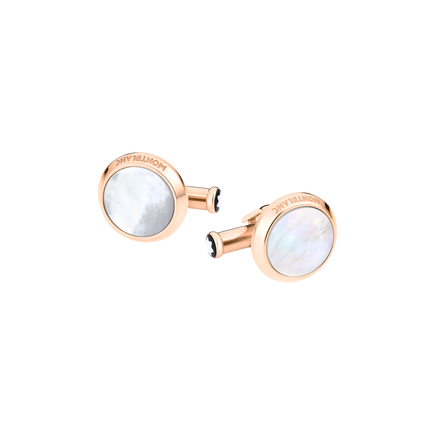 Meisterst&uuml;ck Cufflinks with Mother-of-Pearl Inlay