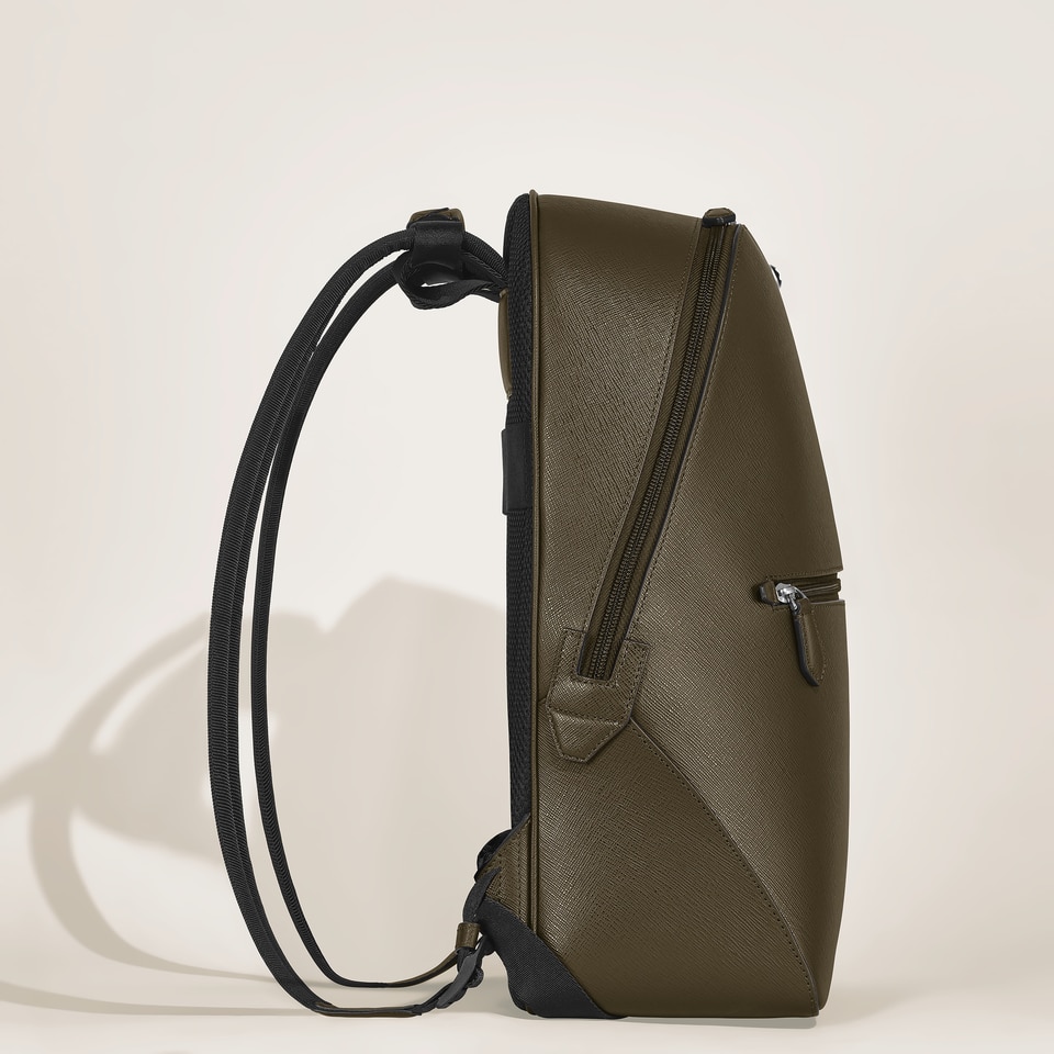 Small Backpack in Sartorial Leather - 5