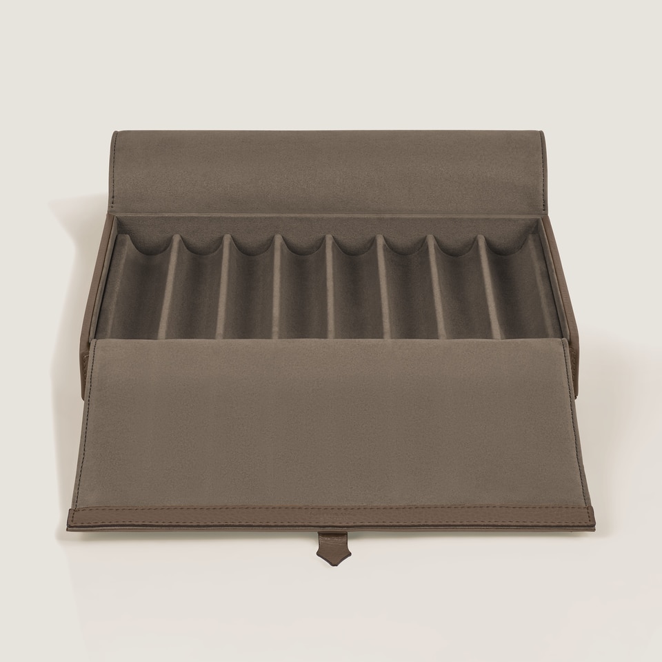 Travel Box for 8 Writing Instruments in Grained Leather - 4