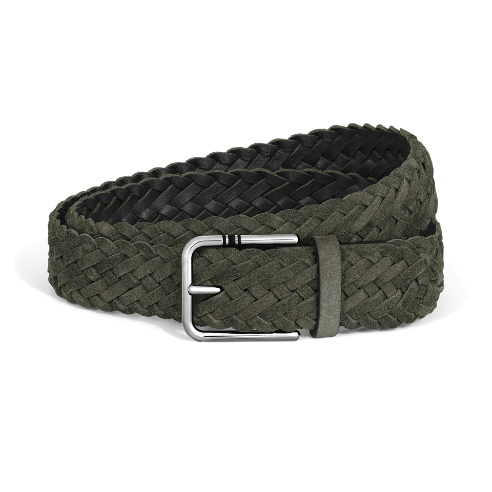 35 mm Belt in Suede with Square Meisterst&uuml;ck Buckle S - 1