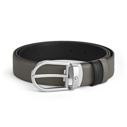 Horseshoe 30 mm Reversible Belt in Sartorial Leather