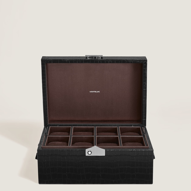 Caja de Colecci&oacute;n para Relojes de Piel con Grabado Cocodrilo - 2