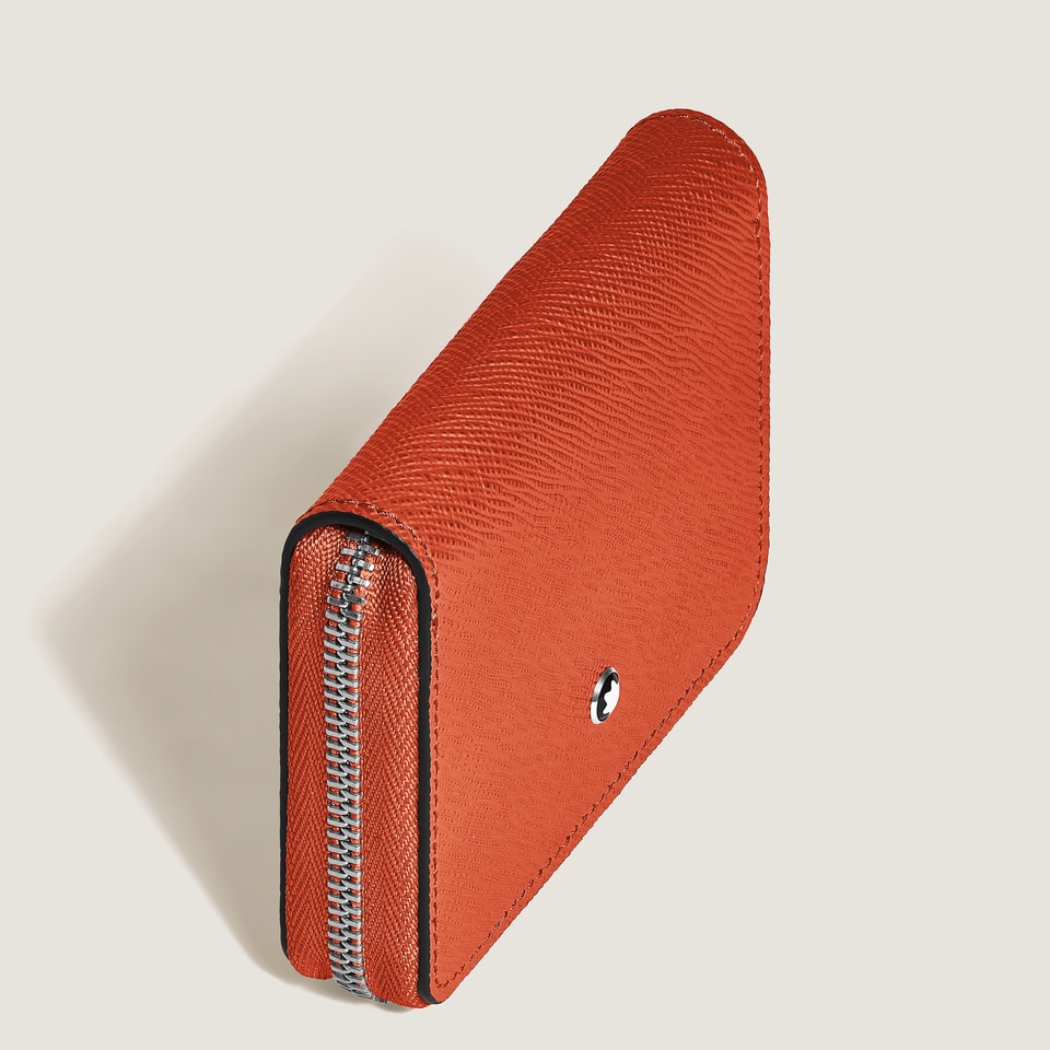 Mini Wallet 2cc with Zip in Sartorial Leather - 2