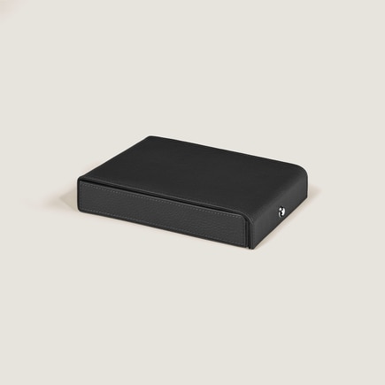 Travel Box for 4 Writing Instruments in Grained Leather