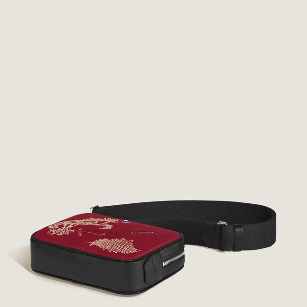 Mini Crossbody Bag Year of the Horse in Embroidered Gabardine - 8