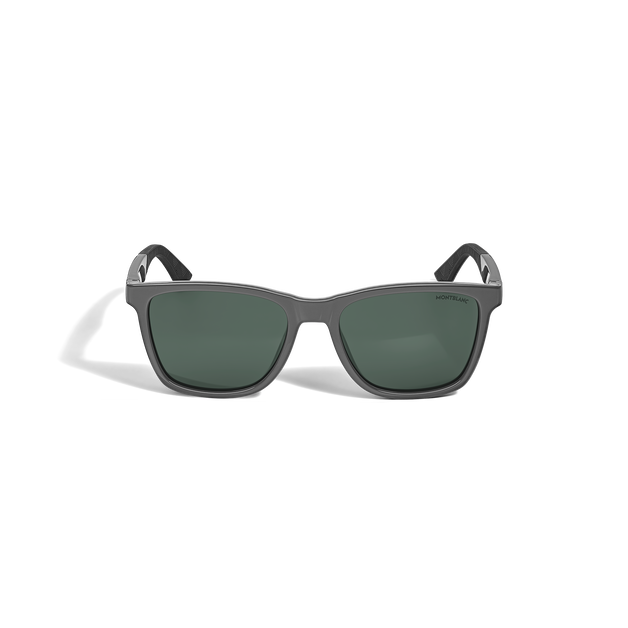 Squared Sunglasses with Grey Injected Frame - 1
