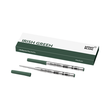 2 Ballpoint Refills, Irish Green - Medium