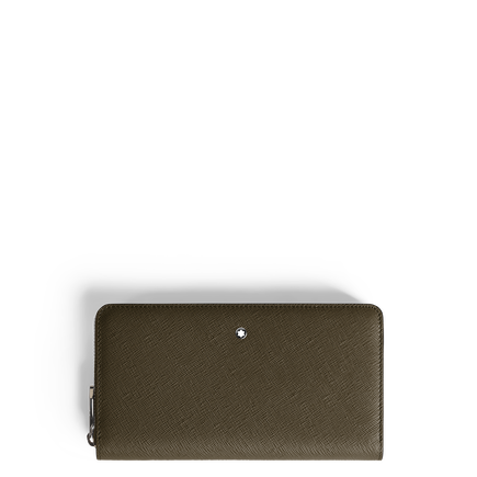 Portefeuille Continental 12cc Zipp&eacute; en Cuir Sartorial