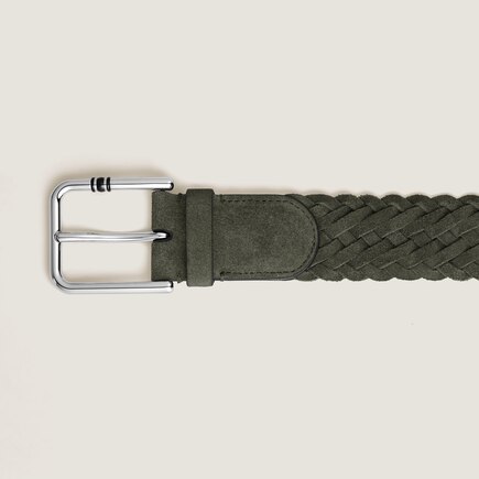 35 mm Belt in Suede with Square Meisterst&uuml;ck Buckle M