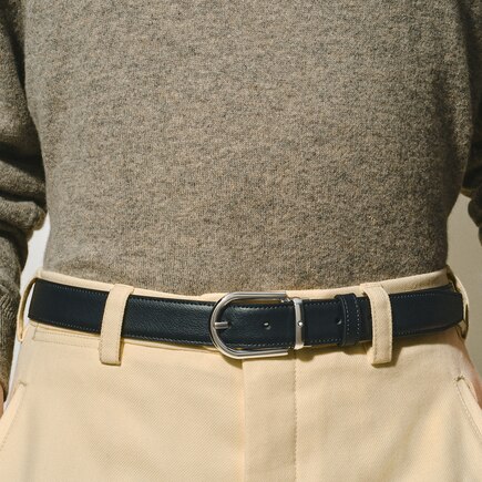 Horseshoe 30 mm Reversible Belt in Leather