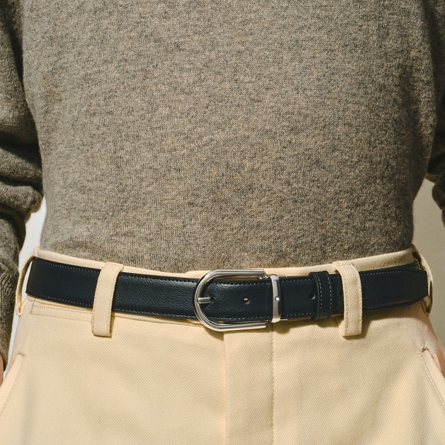 Horseshoe 30 mm Reversible Belt in Leather - 2