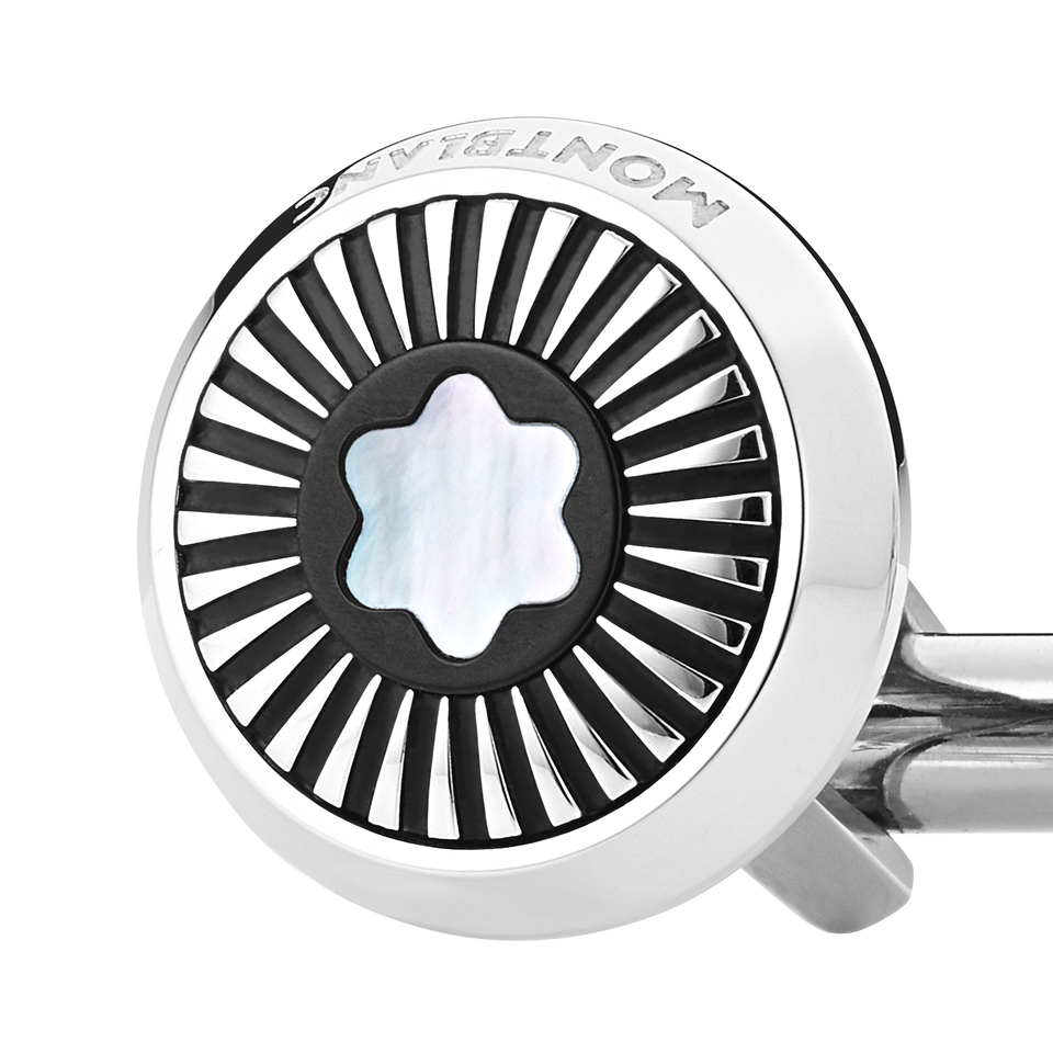 Cufflinks with Mother-of-Pearl Snowcap Emblem - 2